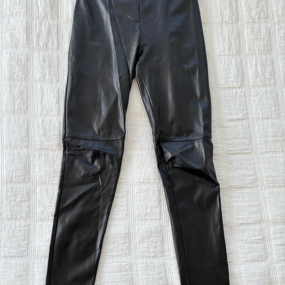 Wolford Black Faux Leather Leggings